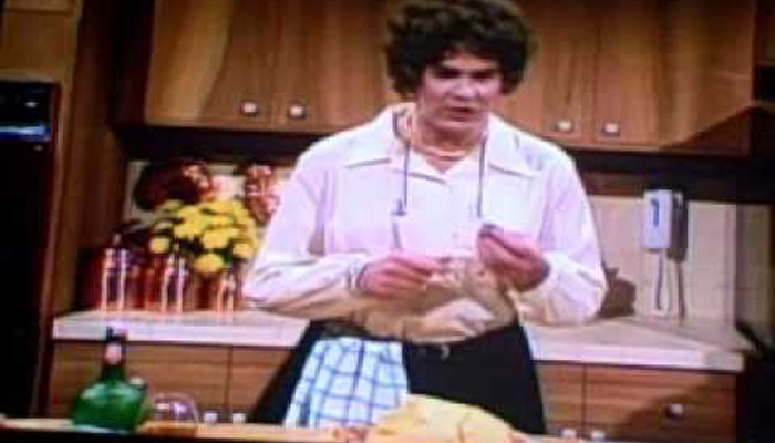 Dan Ackroyd as Julia Child on Saturday Night Live